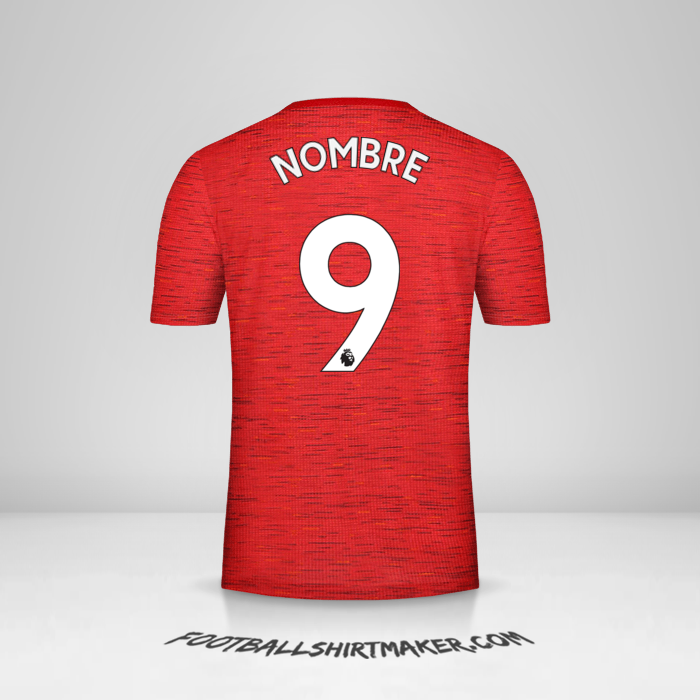 Jersey Manchester United 2020/21 -  nombre - 9