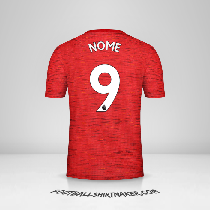 Camisola Manchester United 2020/21 -  nome - 9