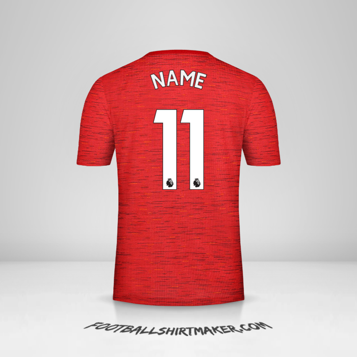 Jersey Manchester United 2020/21 -  name - 11