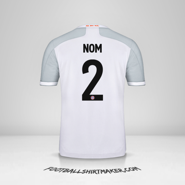 Maillot FC Bayern Munchen Cup 2020/21 Extérieur -  nom - 2