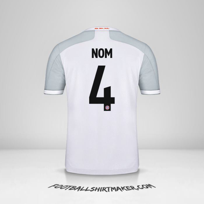 Maillot FC Bayern Munchen Cup 2020/21 Extérieur -  nom - 4