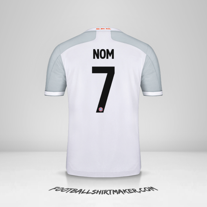 Maillot FC Bayern Munchen Cup 2020/21 Extérieur -  nom - 7