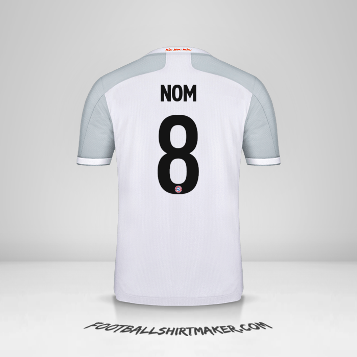 Maillot FC Bayern Munchen Cup 2020/21 Extérieur -  nom - 8