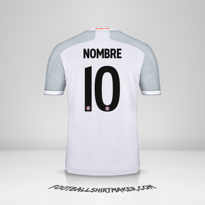 Jersey FC Bayern Munchen Cup 2020/21 Visita -  nombre - 10