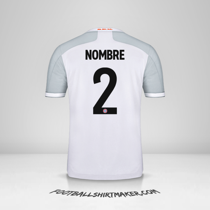 Camiseta FC Bayern Munchen Cup 2020/21 Visita -  nombre - 2