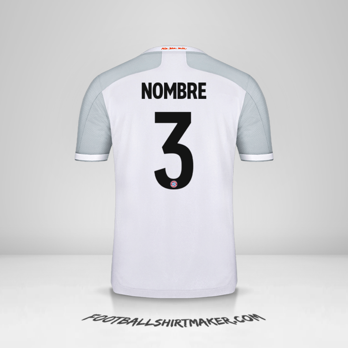 Camiseta FC Bayern Munchen Cup 2020/21 Visita -  nombre - 3
