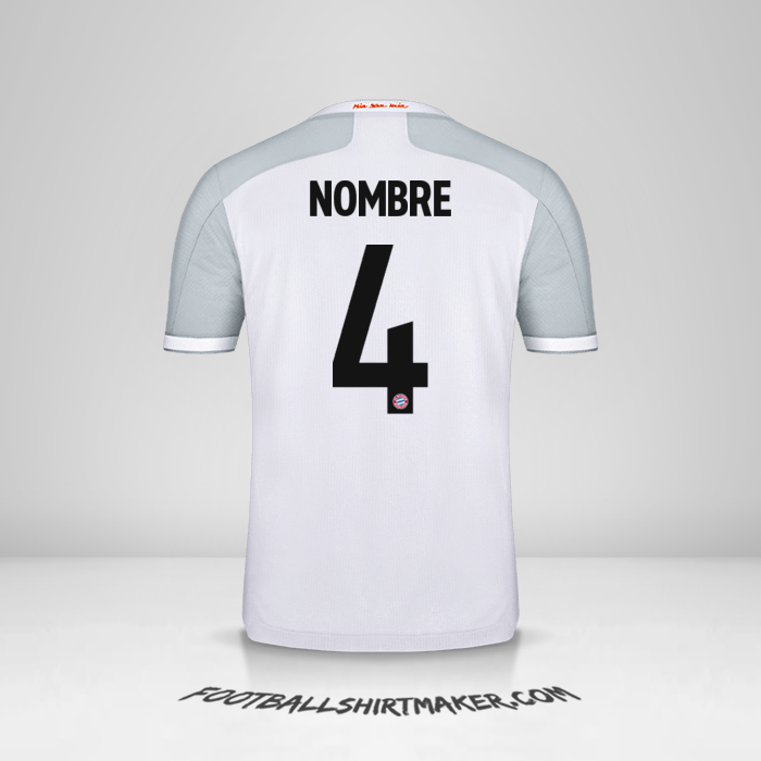 Jersey FC Bayern Munchen Cup 2020/21 Visita -  nombre - 4