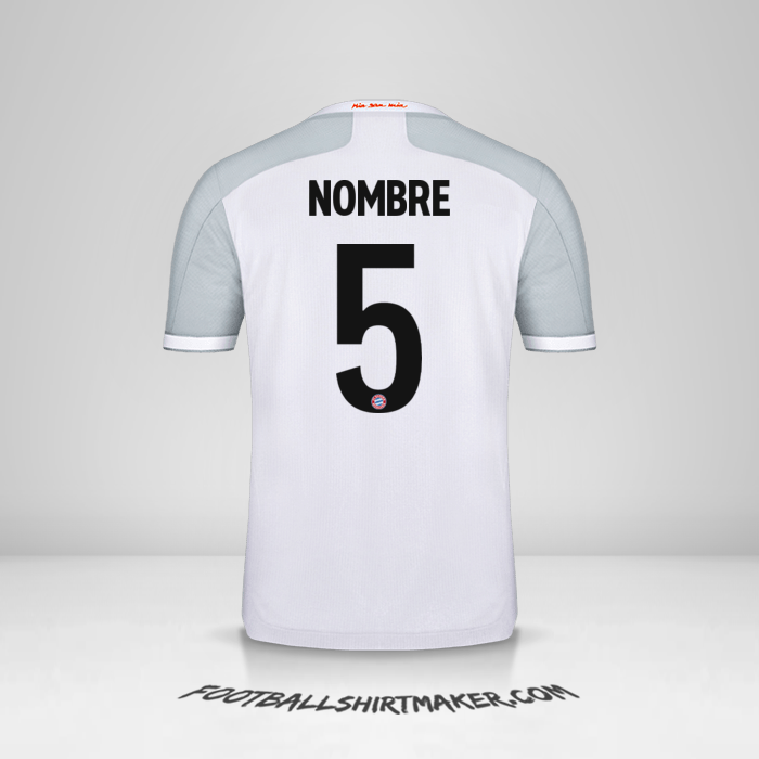 Camiseta FC Bayern Munchen Cup 2020/21 Visita -  nombre - 5