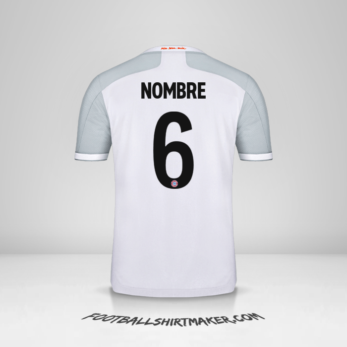 Camiseta FC Bayern Munchen Cup 2020/21 Visita -  nombre - 6