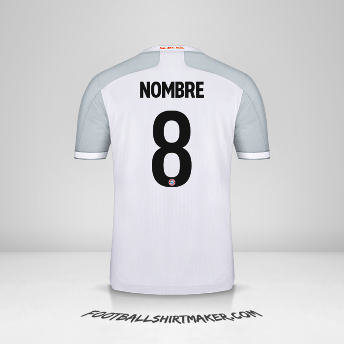 Jersey FC Bayern Munchen Cup 2020/21 Visita -  nombre - 8
