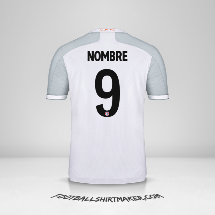 Jersey FC Bayern Munchen Cup 2020/21 Visita -  nombre - 9