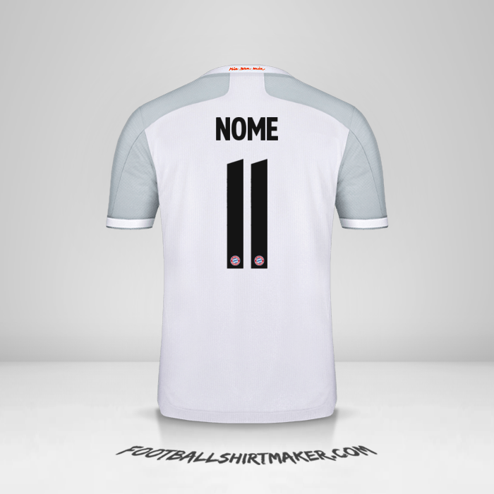Camisa FC Bayern Munchen Cup 2020/21 Alternativa -  nome - 11