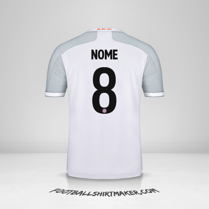 Maglia FC Bayern Munchen Cup 2020/21 Seconda -  nome - 8