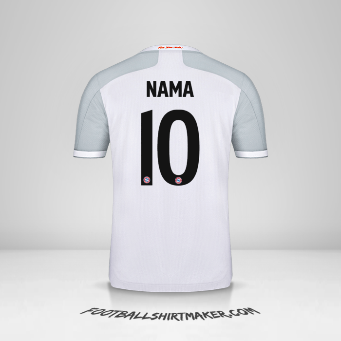 Jersey FC Bayern Munchen Cup 2020/21 Alternatif -  nama - 10