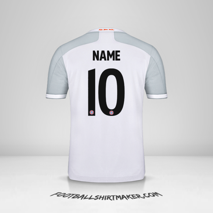 Jersey FC Bayern Munchen Cup 2020/21 Away -  name - 10