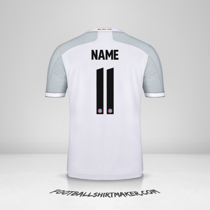 Jersey FC Bayern Munchen Cup 2020/21 Away -  name - 11