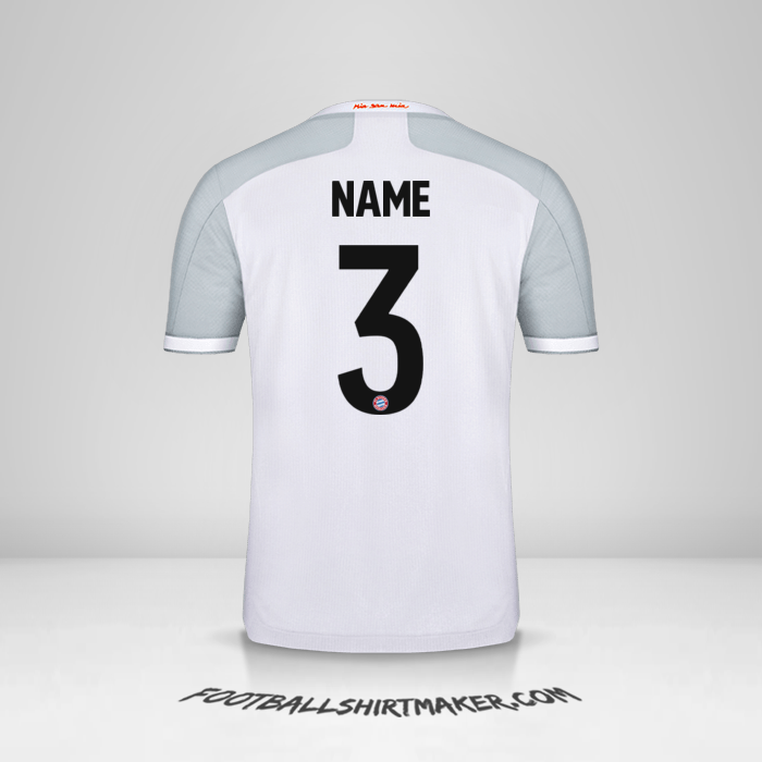 Trikot FC Bayern Munchen Cup 2020/21 Auswärts -  name - 3