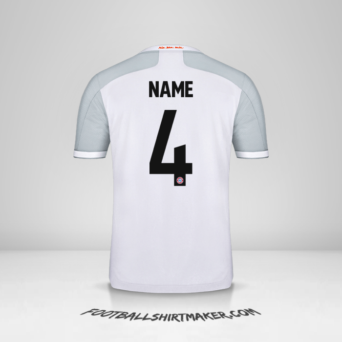 Trikot FC Bayern Munchen Cup 2020/21 Auswärts -  name - 4