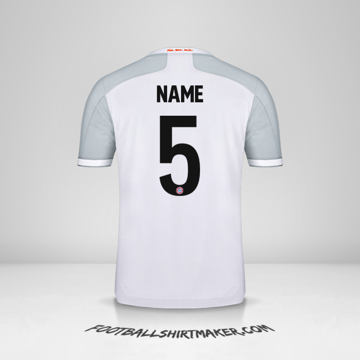 Jersey FC Bayern Munchen Cup 2020/21 Away -  name - 5