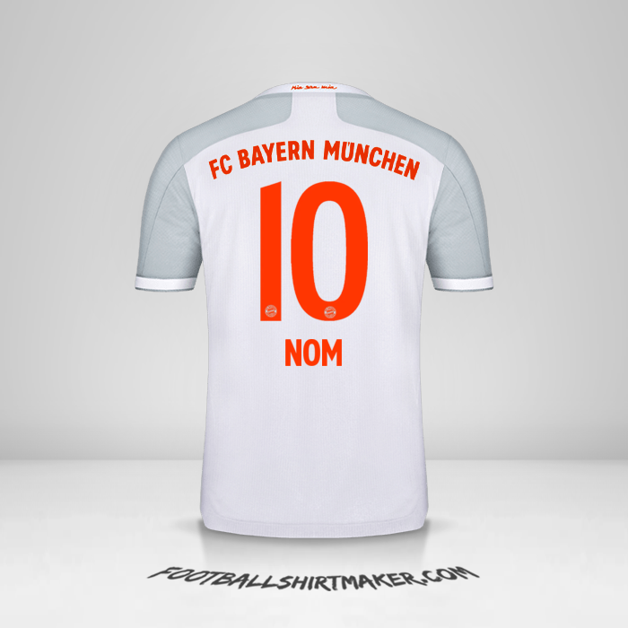 Maillot FC Bayern Munchen 2020/21 Extérieur -  nom - 10