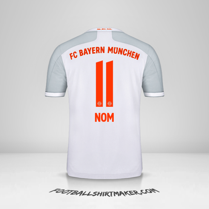 Maillot FC Bayern Munchen 2020/21 Extérieur -  nom - 11