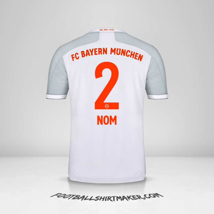 Maillot FC Bayern Munchen 2020/21 Extérieur -  nom - 2