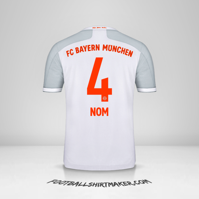 Maillot FC Bayern Munchen 2020/21 Extérieur -  nom - 4