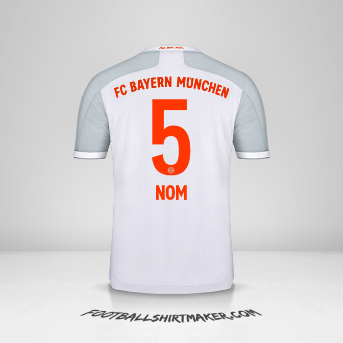 Maillot FC Bayern Munchen 2020/21 Extérieur -  nom - 5