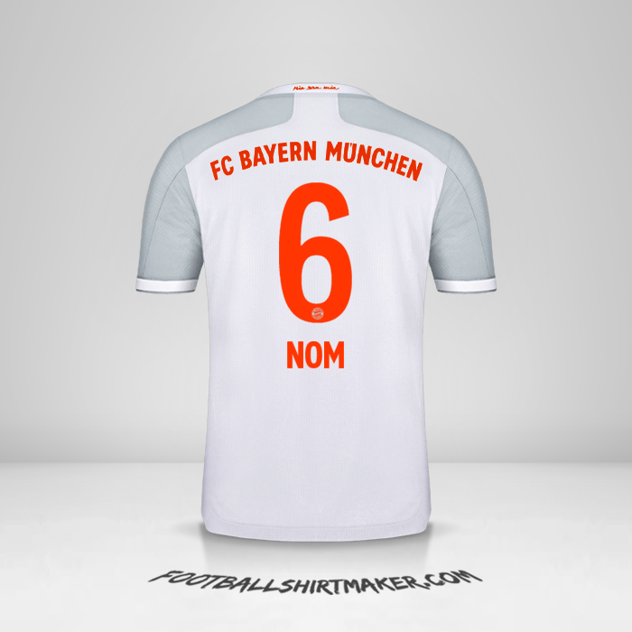 Maillot FC Bayern Munchen 2020/21 Extérieur -  nom - 6