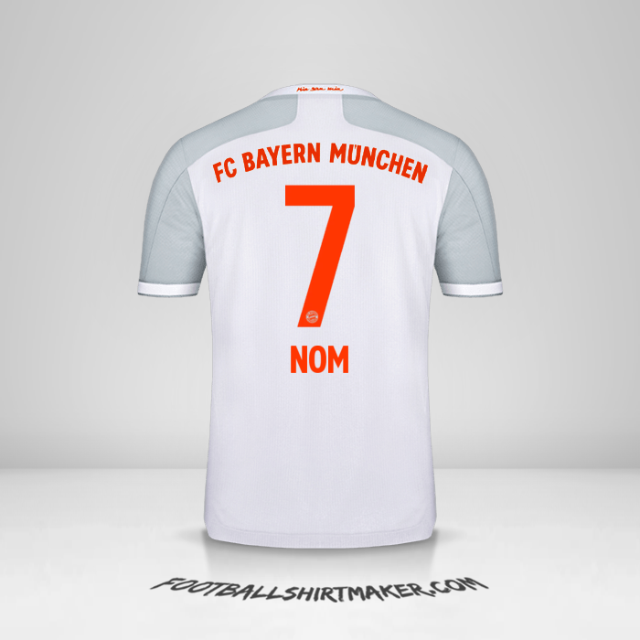 Maillot FC Bayern Munchen 2020/21 Extérieur -  nom - 7