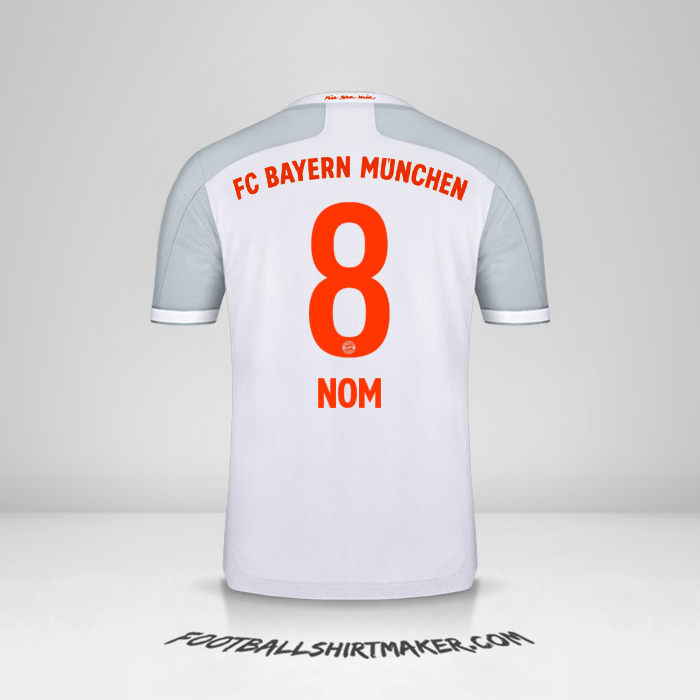 Maillot FC Bayern Munchen 2020/21 Extérieur -  nom - 8