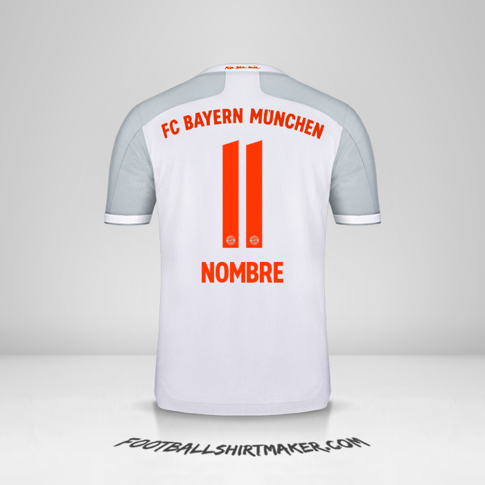 Jersey FC Bayern Munchen 2020/21 Visita -  nombre - 11