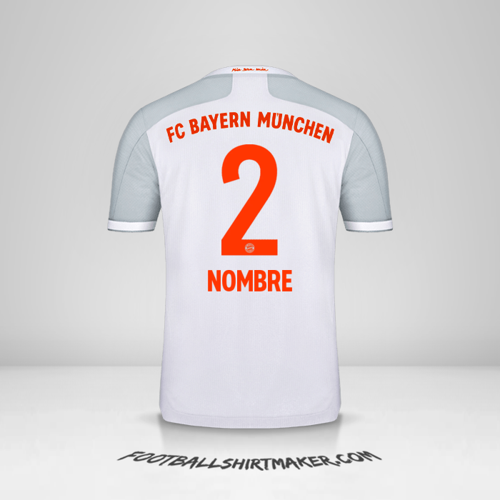 Camiseta FC Bayern Munchen 2020/21 Visita -  nombre - 2