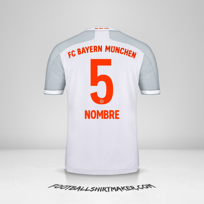 Jersey FC Bayern Munchen 2020/21 Visita -  nombre - 5