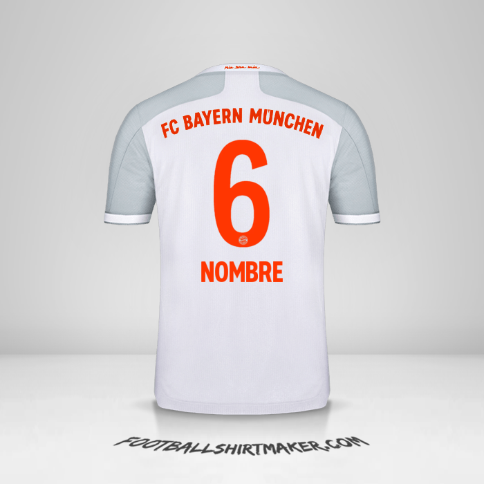 Jersey FC Bayern Munchen 2020/21 Visita -  nombre - 6