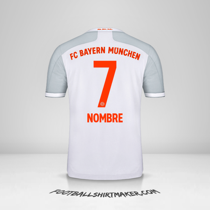 Jersey FC Bayern Munchen 2020/21 Visita -  nombre - 7