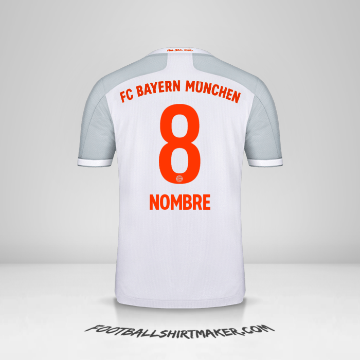 Jersey FC Bayern Munchen 2020/21 Visita -  nombre - 8