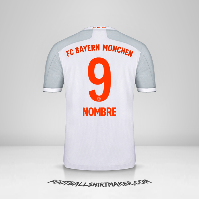 Camiseta FC Bayern Munchen 2020/21 Visita -  nombre - 9