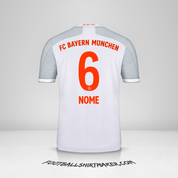 Maglia FC Bayern Munchen 2020/21 Seconda -  nome - 6