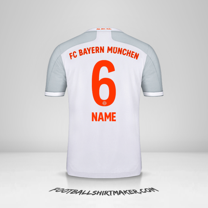 Jersey FC Bayern Munchen 2020/21 Away -  name - 6