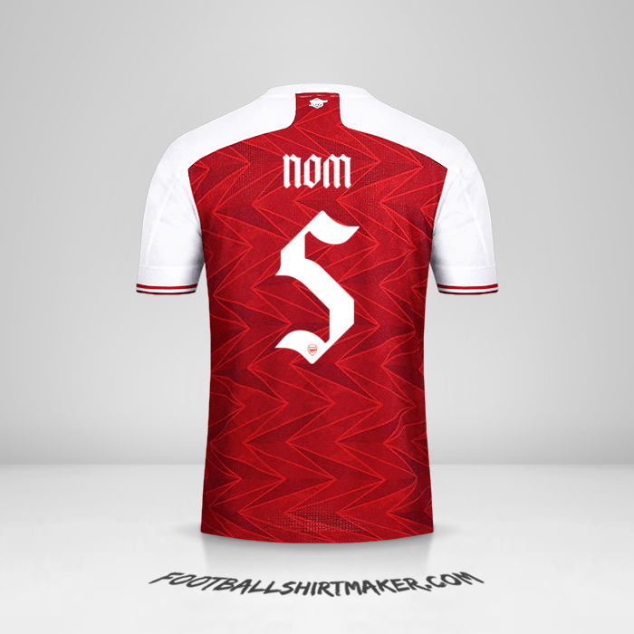 Maillot Arsenal Cup 2020/21 -  nom - 5