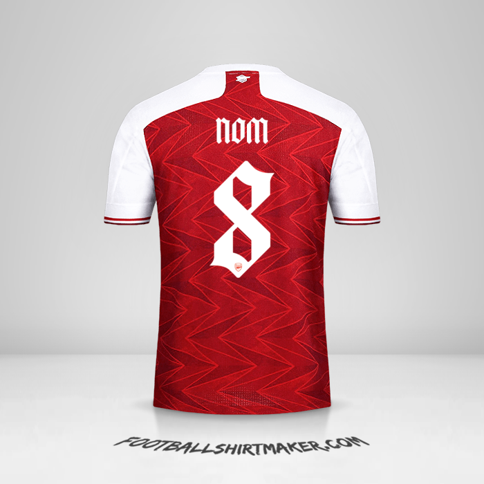 Maillot Arsenal Cup 2020/21 -  nom - 8