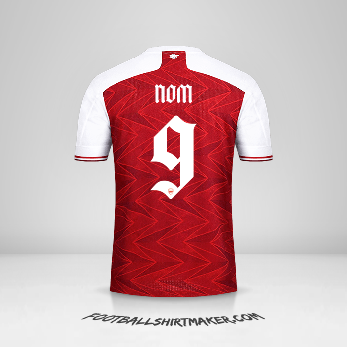 Maillot Arsenal Cup 2020/21 -  nom - 9