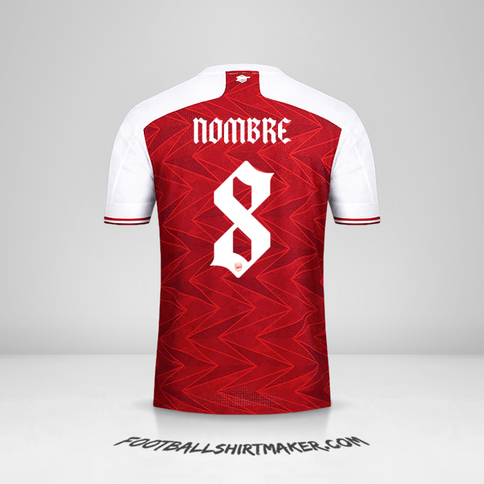 Jersey Arsenal Cup 2020/21 -  nombre - 8