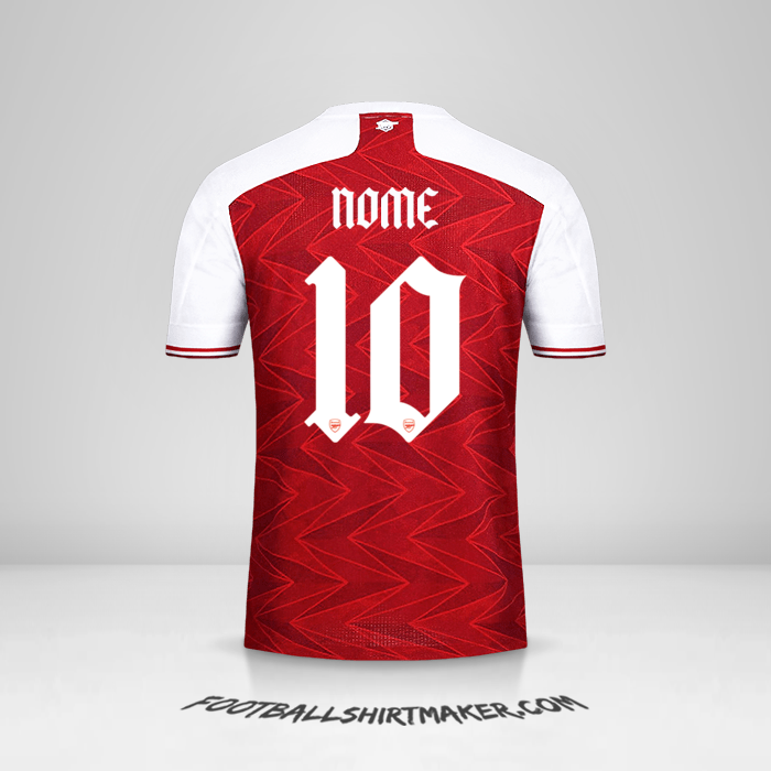 Camisa Arsenal Cup 2020/21 -  nome - 10