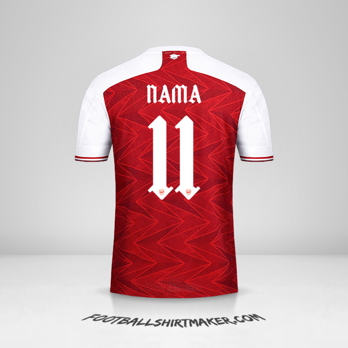 Jersey Arsenal Cup 2020/21 -  nama - 11