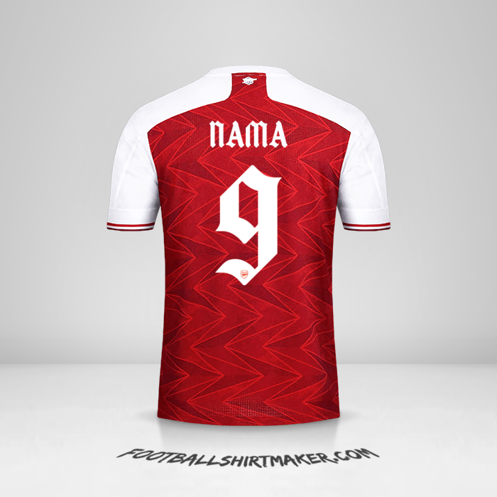 Jersey Arsenal Cup 2020/21 -  nama - 9