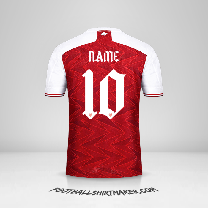 Shirt Arsenal Cup 2020/21 -  name - 10