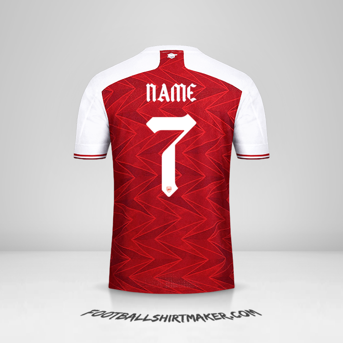 Jersey Arsenal Cup 2020/21 -  name - 7