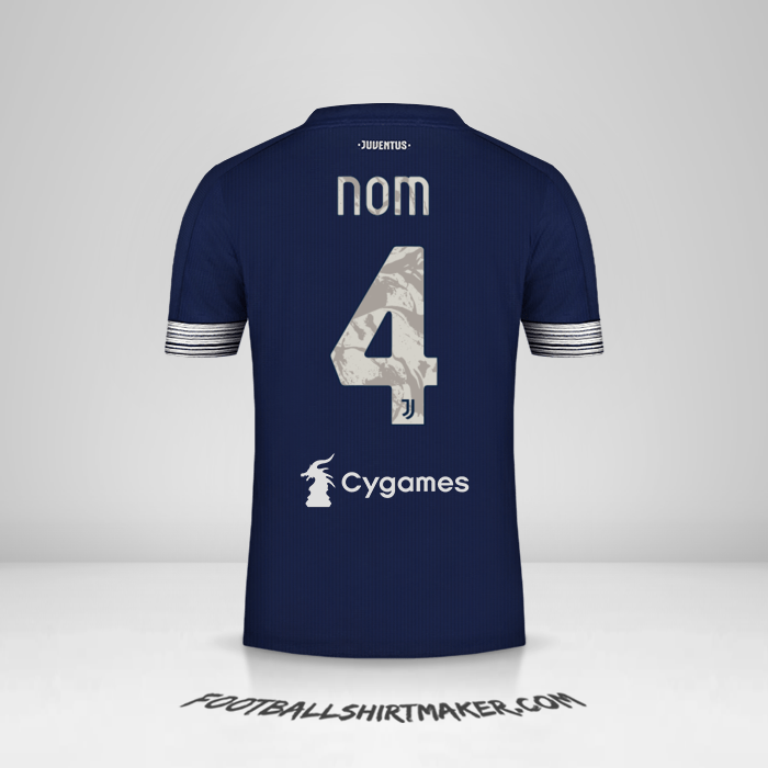 Maillot Juventus FC 2020/21 Extérieur -  nom - 4